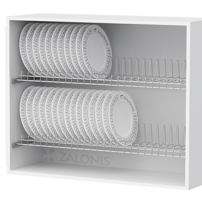 METAL WIRE DISH RACK RAISED BACKREST 60